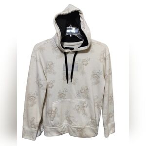 (M202) Hollister Men's Floral Logo Long Sleeve Pullover  Hoodie Size XS